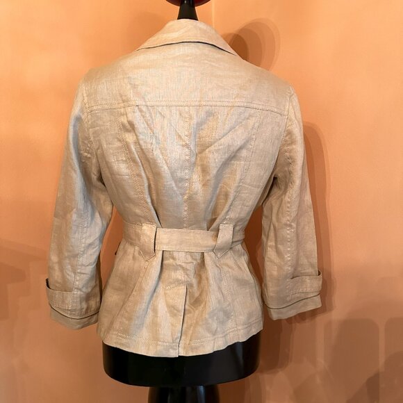 Ann Taylor Linen Safari Jacket - Picture 2 of 6